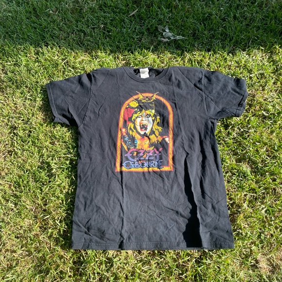 Y2k Ozzy Osbourne Tagged Faded Band Concert Black Sabbath Shirt Size Medium - Picture 1 of 5